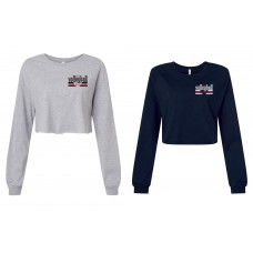PHS Girls Volleyball Women's FWD Fashion Crop Long Sleeve Tee